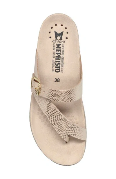 Mephisto Helen Toe Loop Sandal In Neutral