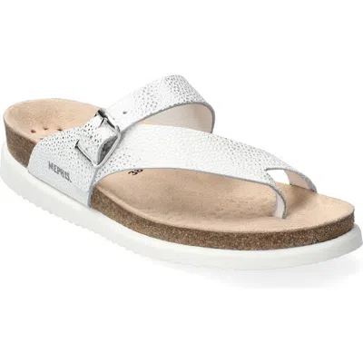 Mephisto Helen Toe Loop Sandal In Silver