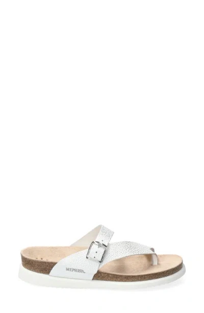 Mephisto Helen Toe Loop Sandal In Silver