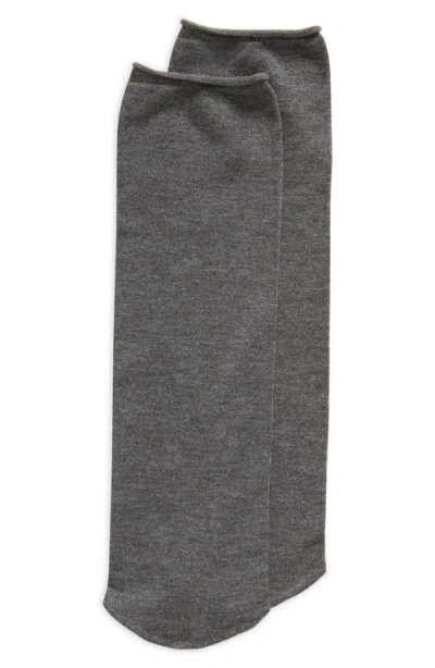 Oroblu Cheryl Quarter Socks In Grey Melange