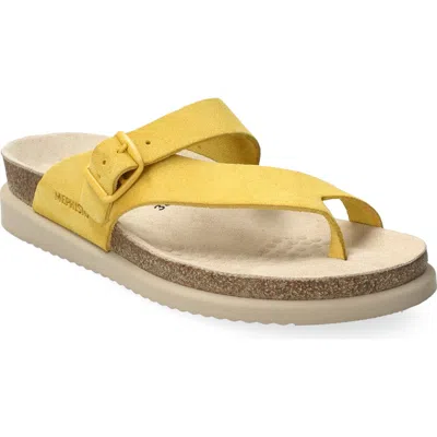 Mephisto Helen Toe Loop Sandal In Yellow