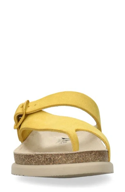 Mephisto Helen Toe Loop Sandal In Yellow