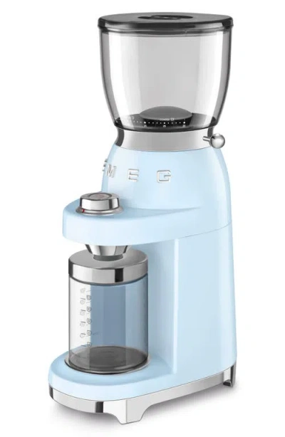 Smeg Blue Retro-style Coffee Grinder In Blue