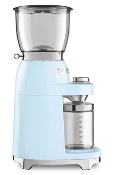 Smeg Blue Retro-style Coffee Grinder In Blue