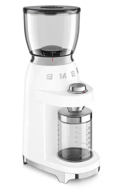 Smeg Cgf11 Coffee Grinder In White