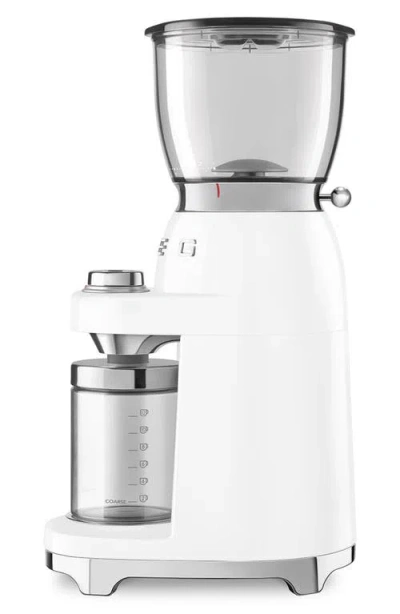 Smeg Cgf11 Coffee Grinder In White