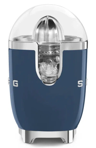 Smeg 50's Retro Style Aesthetic Citrus Juicer In Blue