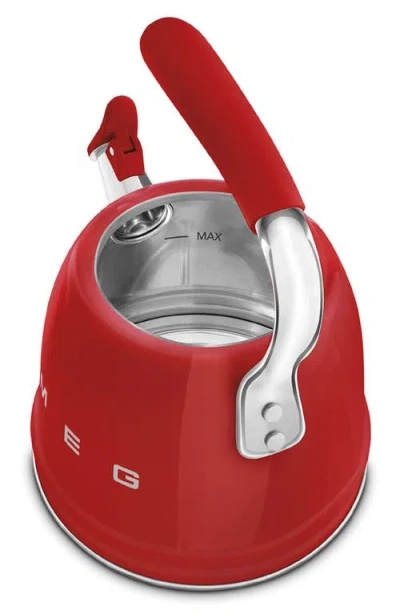 Smeg Whistling Kettle Cklw2001 In Red