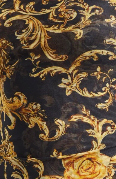 L'agence Peonie Off The Shoulder Mesh Bodysuit