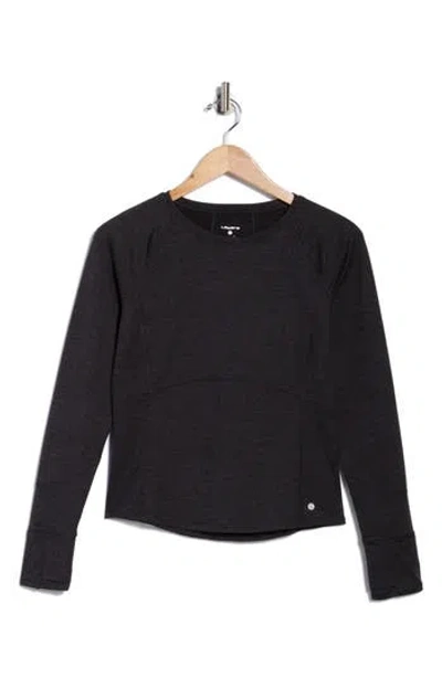 Layer 8 Long Sleeve Compression Top In Black