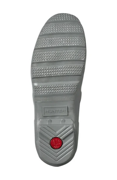 Hunter Refined Tall Gloss Waterproof Rain Boot In Gray