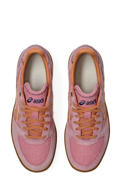 Asics Skyhand Og Embroidered-logo Suede Sneakers In Pink