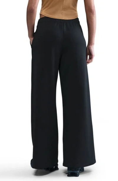 Nike Sportswear Wide Leg Track Pants In Black