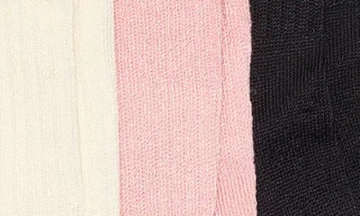 Nordstrom Rack Assorted 3-pack Roll Top Demi Crew Socks In Multi