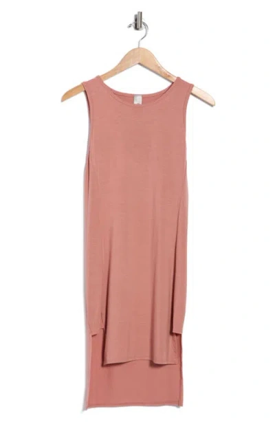 Go Couture High/low Jersey Minidress In Pink