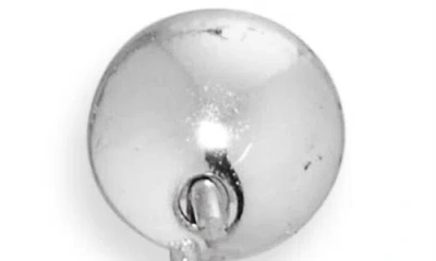 Nordstrom Rack Floating Cubic Zirconia Disc Linear Earrings In Metallic