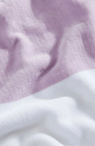 Calvin Klein Poolside Yarn Dye 2-piece Beach Towel Set In Purple