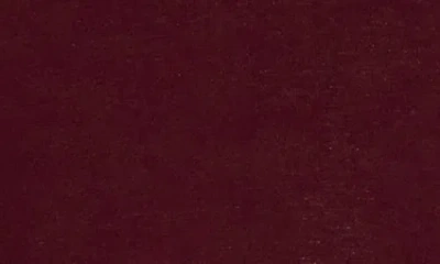 Madewell Ruched Mock Neck Long Sleeve Top In Burgundy