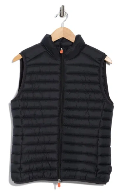 Save The Duck Ladies Black Charlotte Quilted Gilet In Black