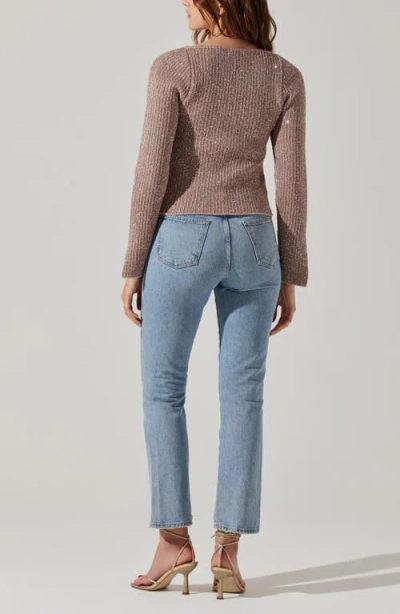 Astr The Label Marina Metallic Sweater In Multi