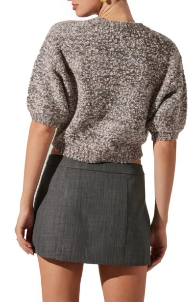 Astr Collette Boucle Sweater In Ash Pink In Multi