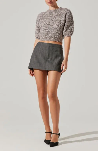 Astr Collette Boucle Sweater In Ash Pink In Multi