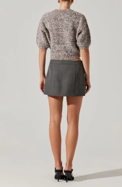 Astr Collette Boucle Sweater In Ash Pink In Multi
