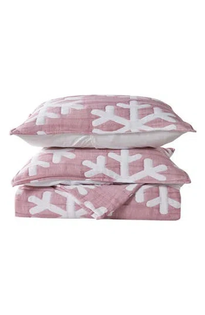 Woven & Weft Matelass Snowflake Quilt Set In Multi