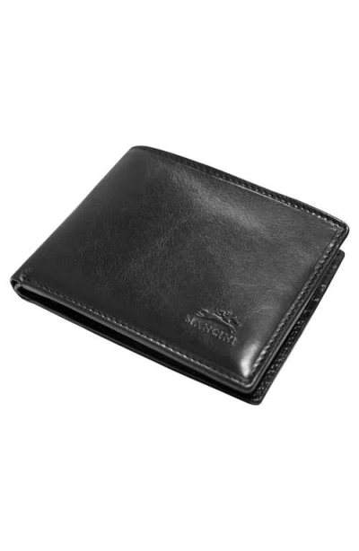 Mancini Boulder Left Wing Rfid Billfold Wallet In Black