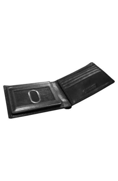 Mancini Boulder Left Wing Rfid Billfold Wallet In Black