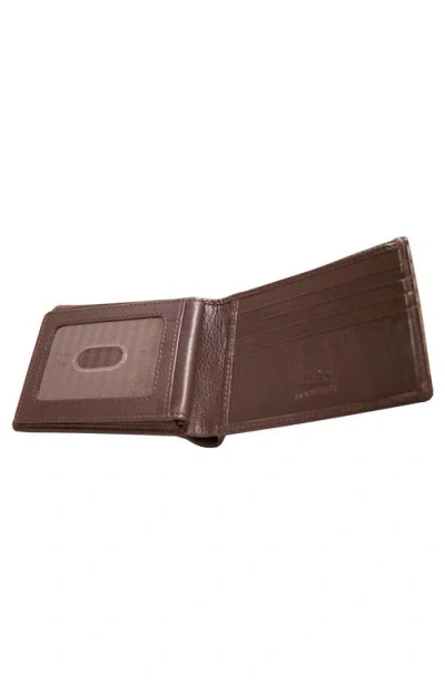 Mancini Boulder Rfid Billfold Wallet With Passcase In Brown