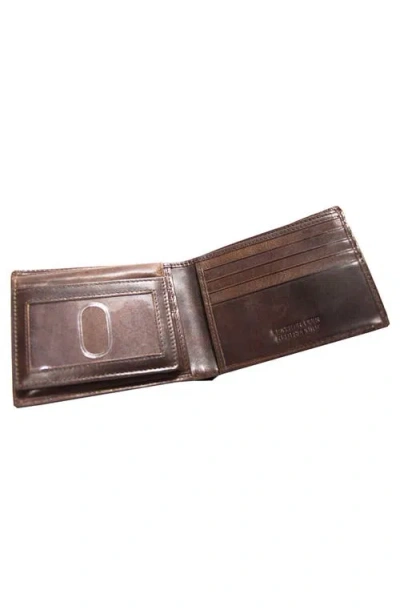 Mancini Boulder Rfid Billfold Wallet With Passcase In Brown