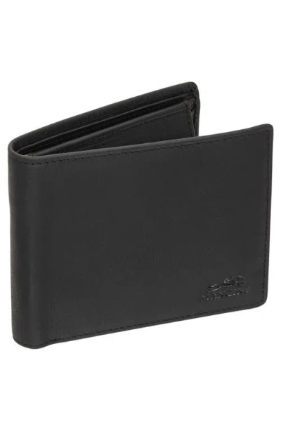 Mancini Buffalo Rfid Wallet With Coin Pocket In Black