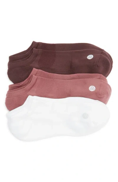 Zella 3-pack Low Training Socks In Brown