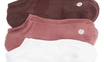 Zella 3-pack Low Training Socks In Brown