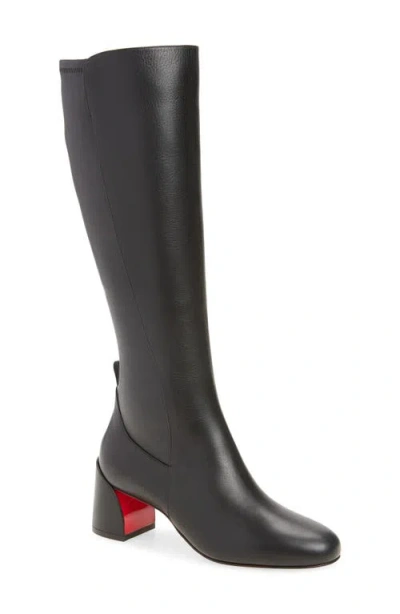 Christian Louboutin Jane Botta 55 Leather Knee-high Boot In Black