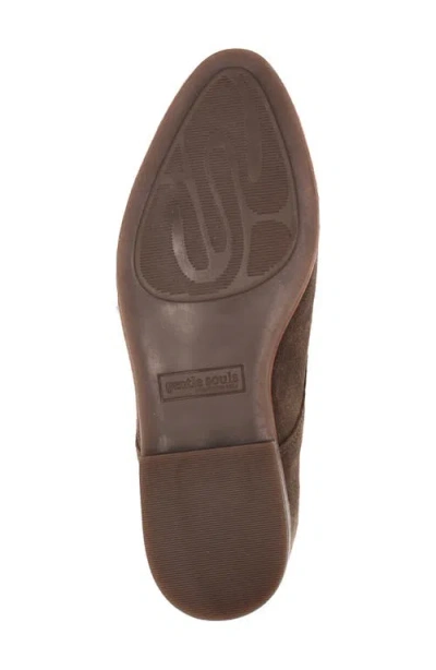 Gentle Souls Women's Aronson Almond Toe Suede Lace-up Oxford Shoes In Brown