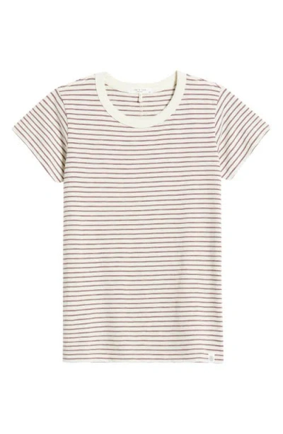 Rag & Bone The Slub Stripe T-shirt In Neutral