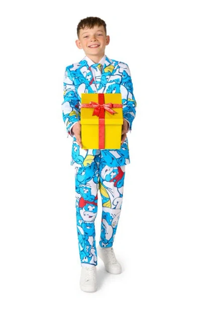 Opposuits Big Boys Smurfs Suit In Blue