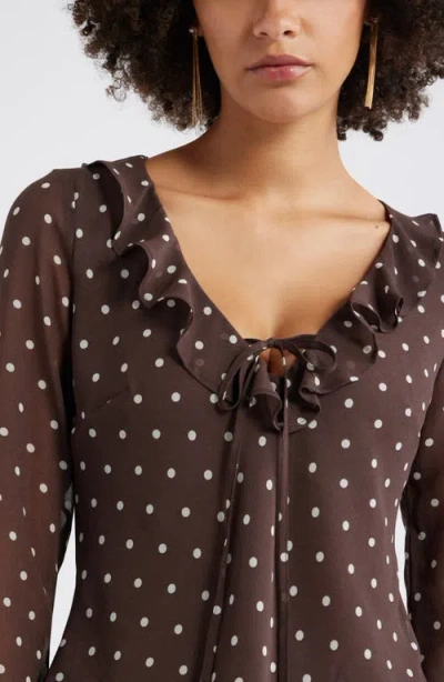 Open Edit Ruffle Chiffon Top In Multi