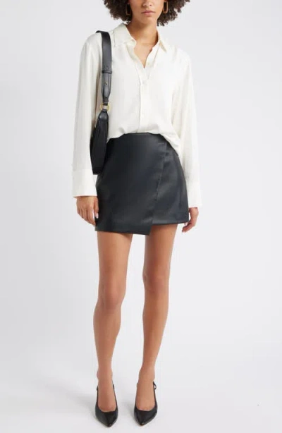 Open Edit Relaxed Fit Long Sleeve Button-up Shirt In Neutral