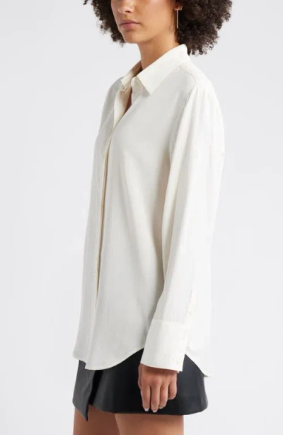 Open Edit Relaxed Fit Long Sleeve Button-up Shirt In Neutral