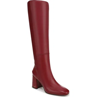 Circus Ny By Sam Edelman Women's Billie Wide-calf Knee-high Block-heel Dress Boots In Burgundy