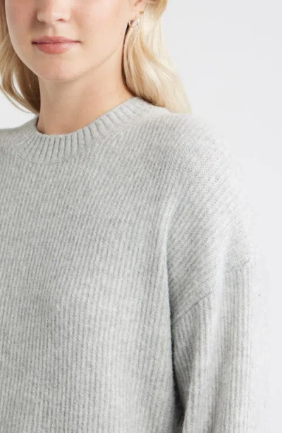 Bp. Fuzzy Oversize Sweater In Gray