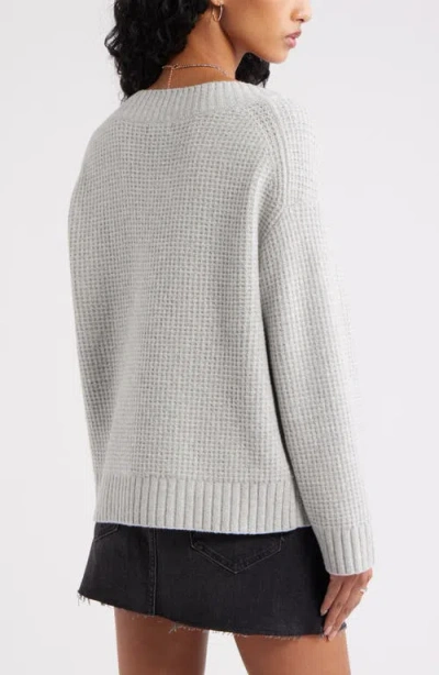 Bp. V-neck Thermal Sweater In Gray