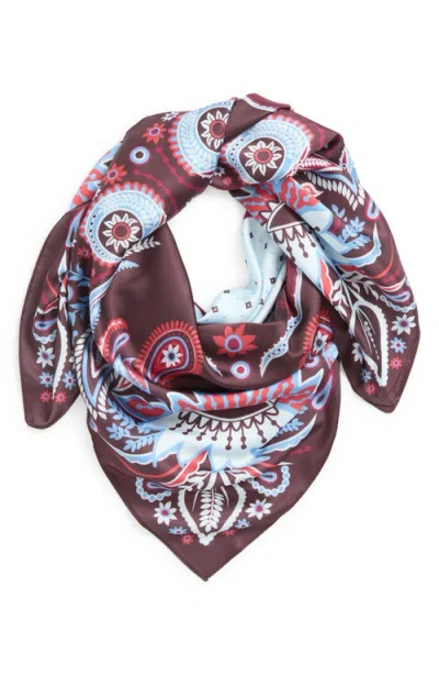 Treasure & Bond Oversize Square Satin Scarf In Multi