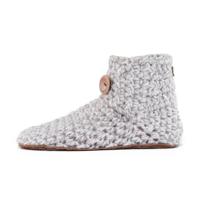 Kingdom Of Wow Women's Neutrals Barefoot Bamboo Wool Boot Slippers In Chai Beige Unisex In White