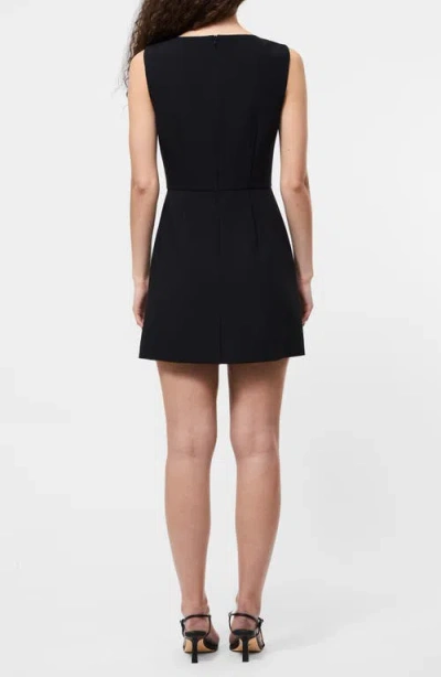 French Connection Azra Bow Front Minidress In Animal Print