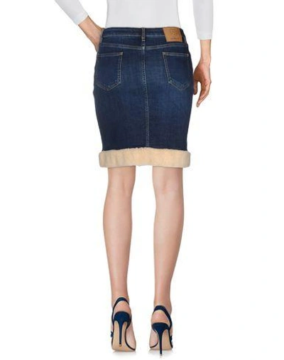 Shop Love Moschino Denim Skirt In Blue