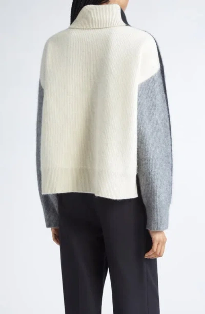Zankov Junko Colorblock Merino Wool & Cashmere Sweater In Black